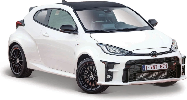 Maisto Toyota GR Yaris 2021 balts 1:24