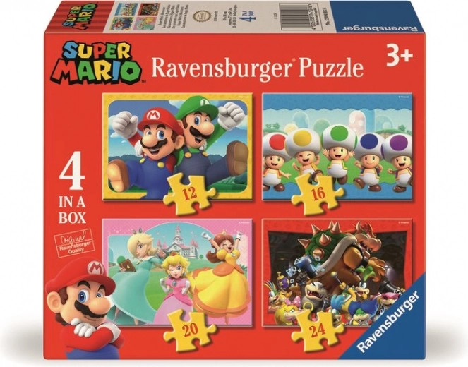 Puzle RAVENSBURGER Super Mario Piedzīvojumi 4v1