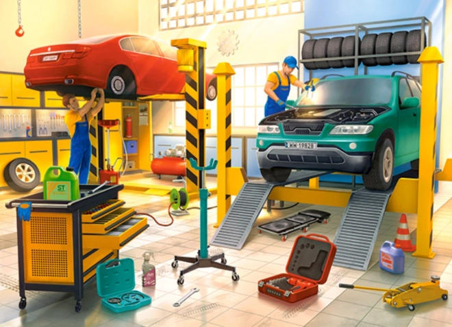 Castorland Auto Service Puzzle, 100 Pieces