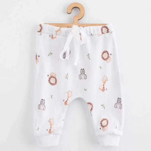 Bērnu kokvilnas sporta bikses jogger NEW BABY For Babies safari 62 (3–6 mēn.)