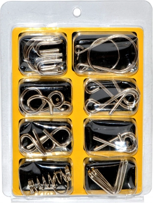 Set of Metal Puzzles, 8 pcs