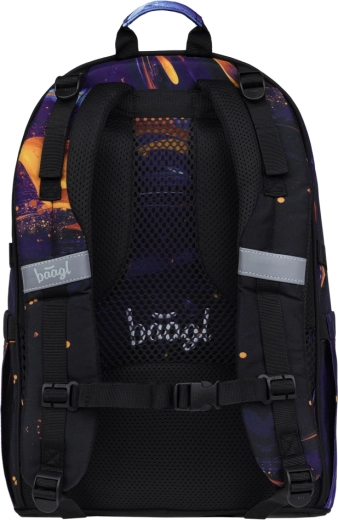 Lightweight, ergonomic backpack with skateboard straps