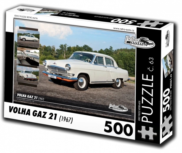 Retro auto puzle Volha GAZ 21 (500 gabali)