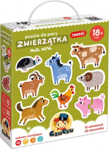 CzuCzu Puzzle Pairs – Farm Animals (18+ months)