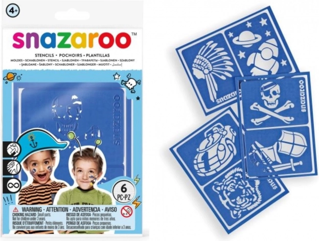 SNAZAROO Face Paint Stencils 6 pcs – Adventure