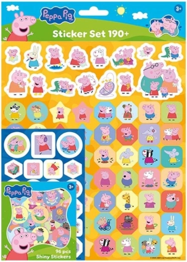 Uzlīmju komplekts 190+ Peppa Pig
