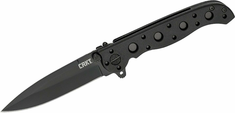 CRKT M16-01KZ Spear Point melns kabatas nazis 7,6 cm, GRN