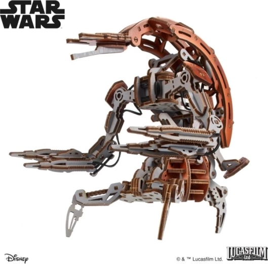 Ugears 3D koka mehāniskais konstruktors Star Wars Droideka