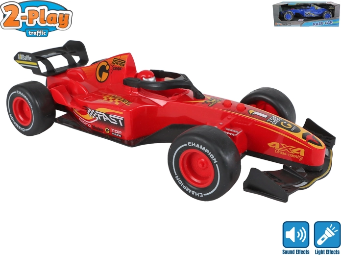 Formula ar inerces (frikcijas) piedziņu 2-Play Traffic 26 cm ar gaismu un skaņu