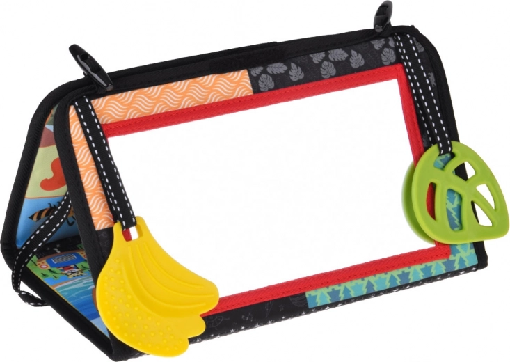 Folding mirror for tummy time