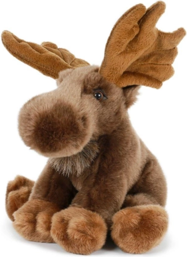 Sitting Plush Polar Reindeer 19 × 27 cm
