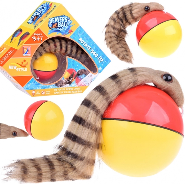 Running Ball with a Furry Ferret Tail