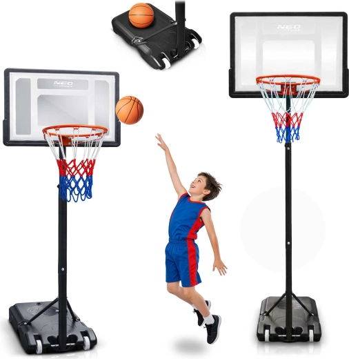 Neo-Sport regulējams basketbola grozs bērniem un pieaugušajiem