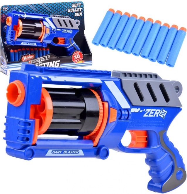 Plastmasas pistole Blaster ar 10 putu šāviņiem