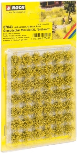 Noch Flowering Grass Tufts XL – mini set of 42 pcs