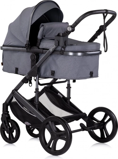 Kombinējamais ratiņi Amore 2-in-1 Cloud Grey krāsā