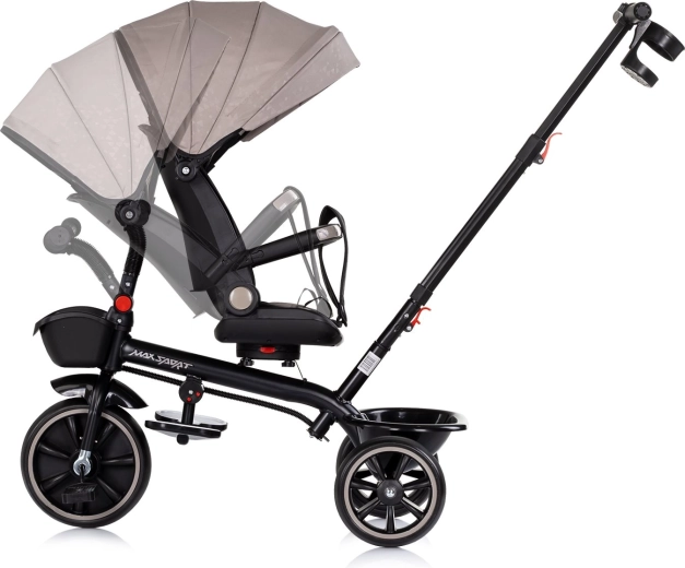 360° rotējams un regulējams sēdeklis