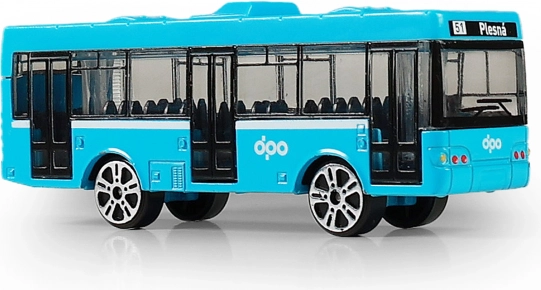 Metāla autobuss DPO Ostrava, zils, 8,5 cm