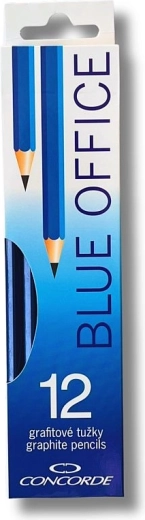 Grafīta zīmuļi CONCORDE Blue Office 2B, 12 gab.