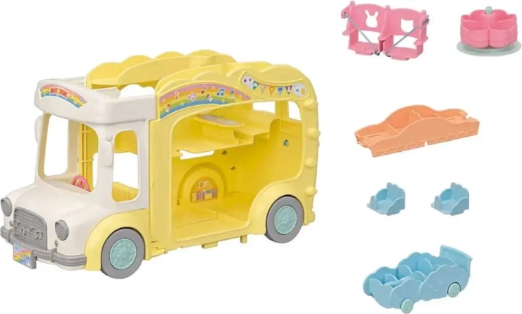 Transforms into a colorful playground