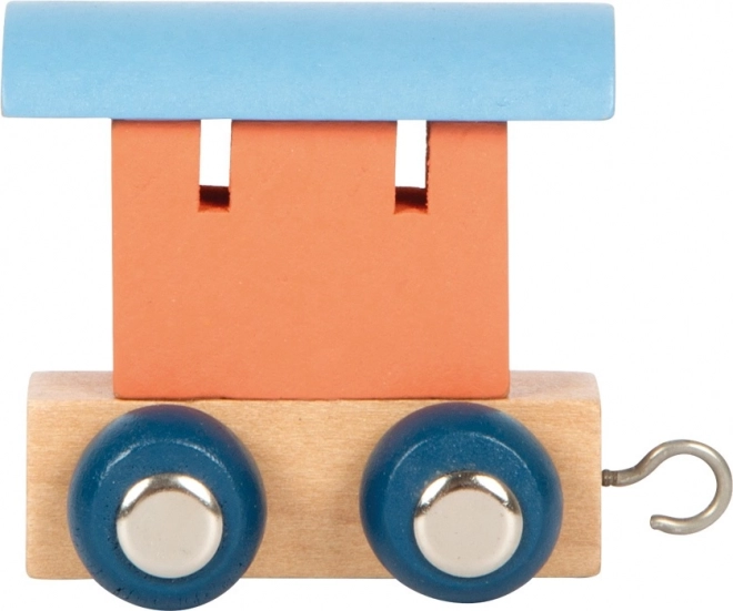 Oranžs koka vagons Small Foot Polar Train