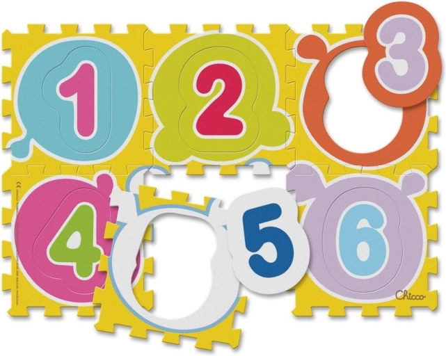 Chicco putu puzle krāsaini cipari 12+