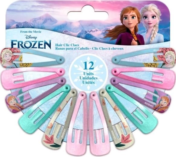 Matu sprādžu komplekts Frozen (12 gab.)