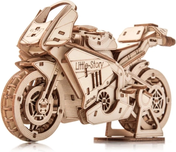 Little Story Wooden 3D Puzzle Grand Prix Motorcycle