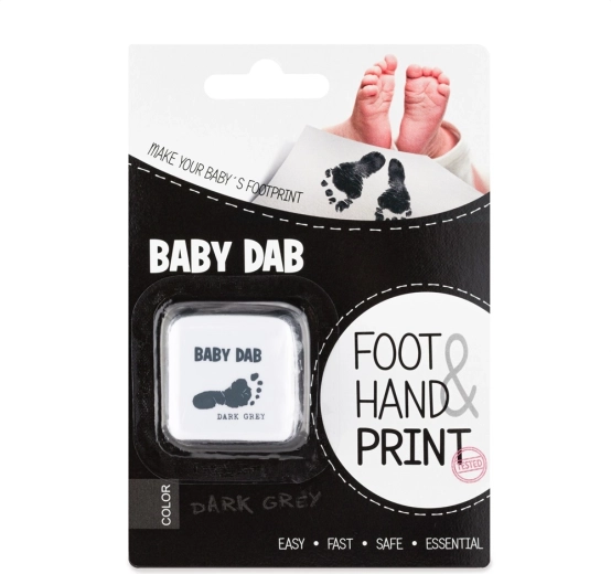 Baby Dab krāsa bērnu nospiedumiem – pelēka