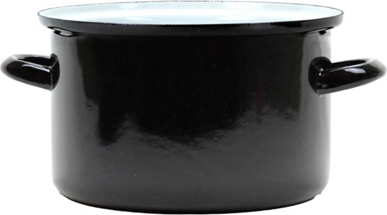 Emaljēts katls BELIS Standard 22 cm, 4,5 l ar vāku