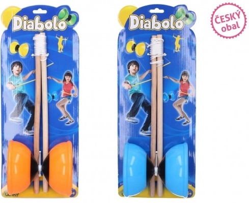 Lielais Diabolo komplekts plastmasa/koks bērniem