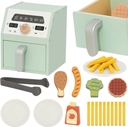 Realistic fryer with pull-out basket