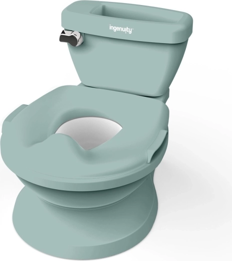 Ingenuity My Size 2in1 bērnu tualete ar skaņu, zaļa