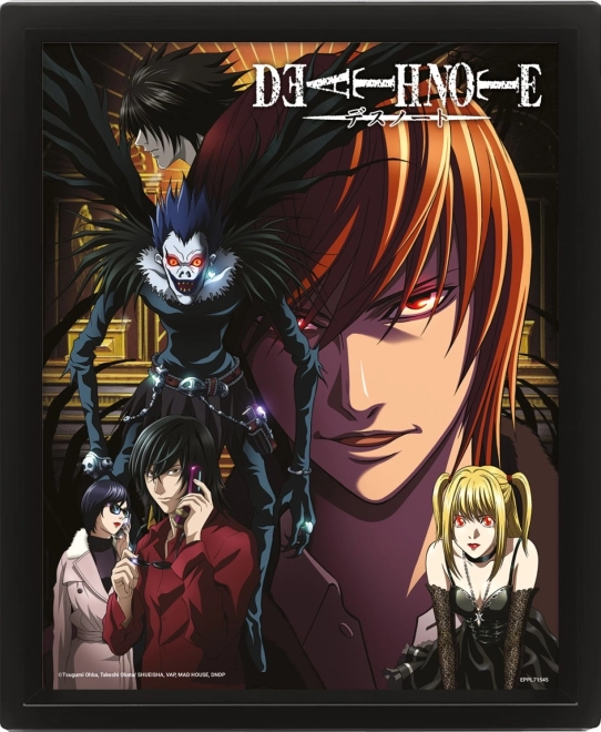 3D attēls ar lentikulāru efektu DEATH NOTE