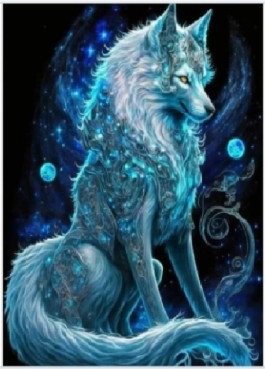 Dimanta gleznošana Burvīgā lapsa 30 × 40 cm