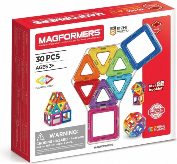 Magnētiskais konstruktors MAGFORMERS Rainbow 30 detaļas