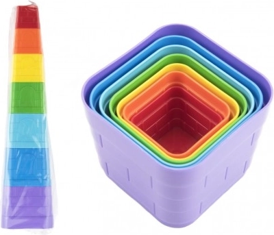 Saliekams kubu tornis Technok Kubus piramīda