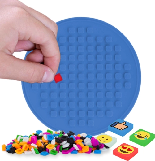 Pixie Crew mosaic panel blue circle