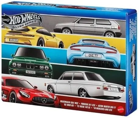 Hot Wheels Silver Series Euro Style automašīnu komplekts – 6 gab.