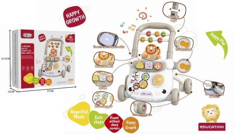 Interaktīvs bērnu staigulis lauva formas