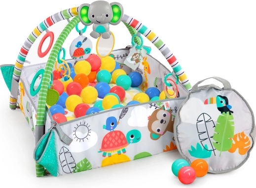 Bright Starts 5-in-1 Your Way Ball Play Totally Tropical Play Mat from Birth