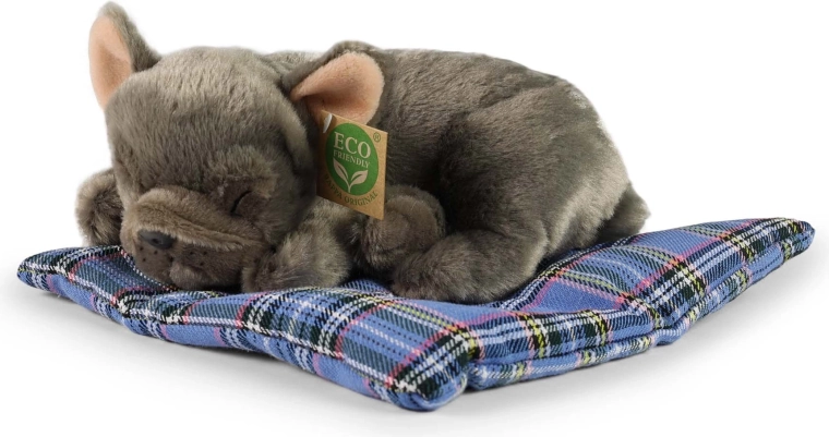 Rappa Eco-Friendly Plush French Bulldog Lying Down 23 cm