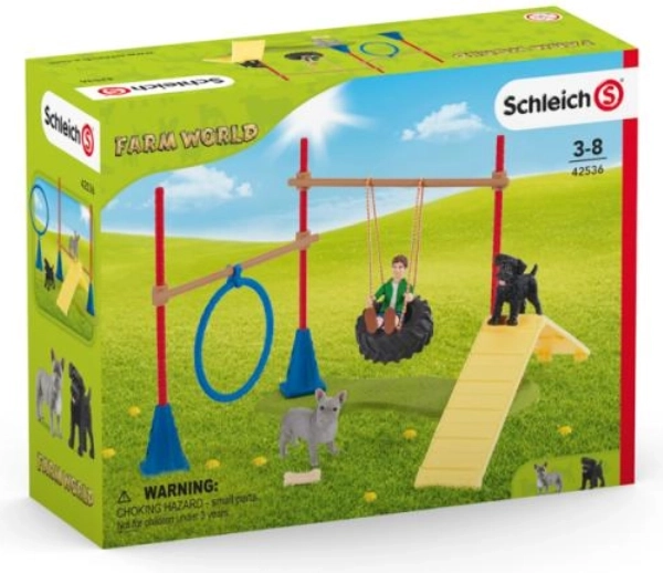 Schleich Farm World Dog Playground and Agility Set
