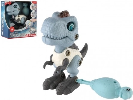 Skrūvējams dinozaurs ar gaismu un skaņu, 12 cm