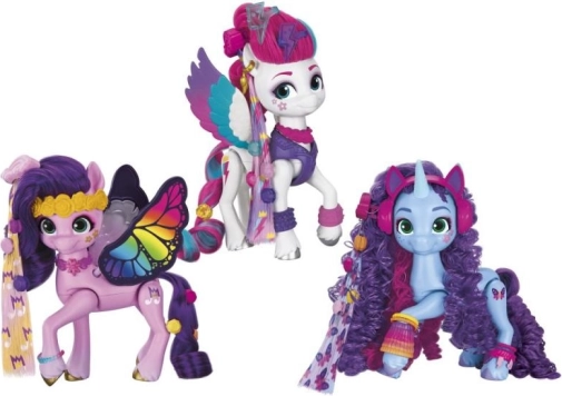 My Little Pony festivāla stili – kustīgs ponijs ar aksesuāriem un sejas apgleznojumu