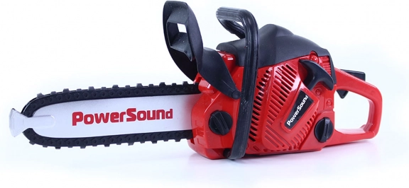 Plastmasas bateriju zāģis ar realistisku skaņu