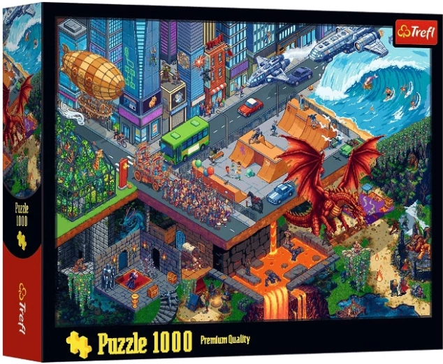 1000-Piece Puzzle: Pixel City