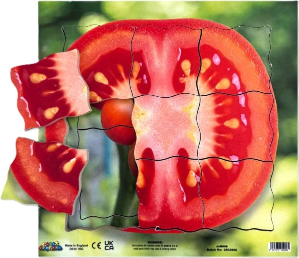 Just Jigsaws Tomato and Its Vegetative Growth Stages – Wooden Layered Puzzle, 19 Pieces