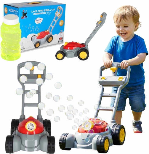 Bērnu burbuļu zāles pļāvējs ar gaismām un skaņām