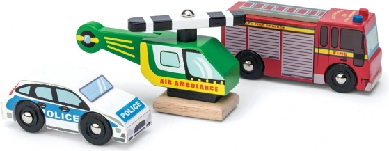 Le Toy Van koka glābšanas transportlīdzekļu komplekts